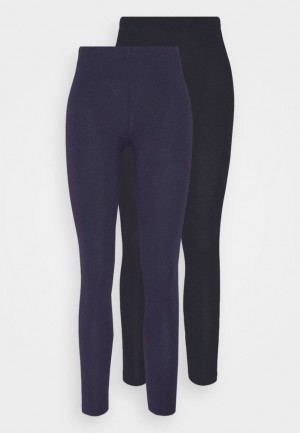 Anna Field 2 Pack Leggings Trousers Broek Dames Zwart | 0716-RETQF