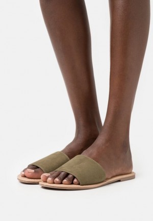 Anna Field 2 Pack Mules Pantoffels Dames Khaki | 2618-ZQSCJ