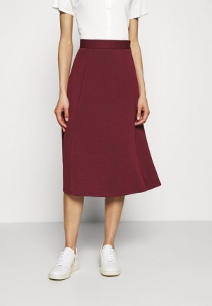 Anna Field A Line Skirt Rok Dames Bordeaux | 7081-RTNFQ