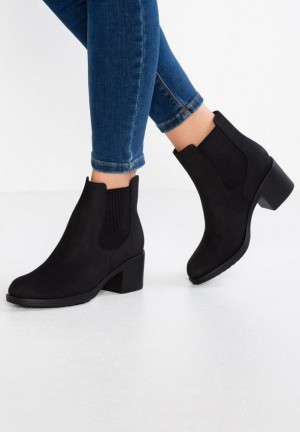 Anna Field Ankle Boots Enkellaarzen Dames Zwart | 4710-KUVMB