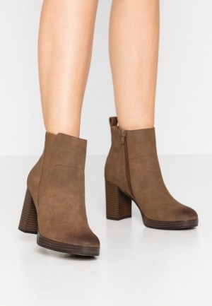 Anna Field Ankle Boots Enkellaarzen Dames Bruin | 3195-RQYCP