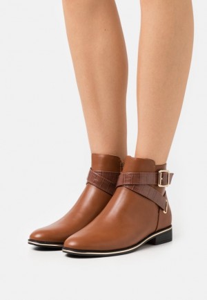 Anna Field Ankle Boots Enkellaarzen Dames Bruin | 2504-TMXCP