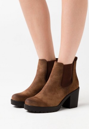 Anna Field Ankle Boots Enkellaarzen Dames Bruin | 0275-TYXJO