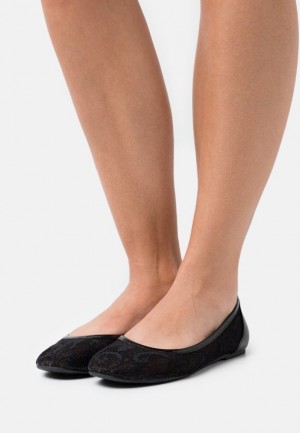 Anna Field Ballet Pumps Ballerina Schoenen Dames Zwart | 4839-IHDXR