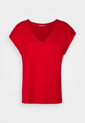 Anna Field Basic T Shirt T-shirts Dames Rood | 5670-BYAKC