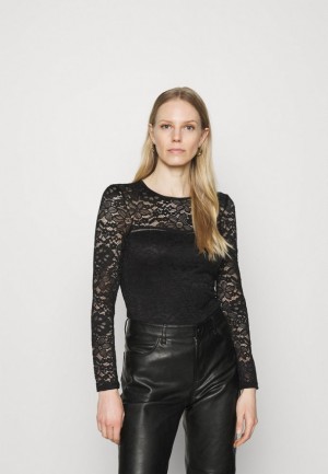 Anna Field Blouse Overhemd Dames Zwart | 3209-VLNQC