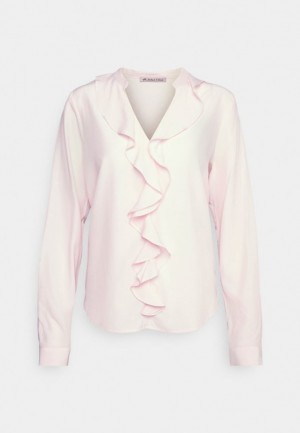 Anna Field Blouse With Frontal Volant Blouse Overhemd Dames Roze | 0435-ZWANL