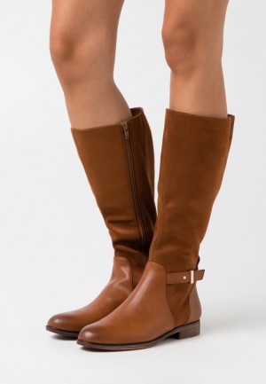 Anna Field Boots Laarzen Dames Bruin | 9815-HSZOJ