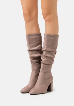 Anna Field Boots Laarzen Dames Grijs Bruin | 5608-XRKNB