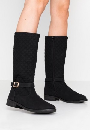 Anna Field Boots Laarzen Dames Zwart | 6043-OJFGH