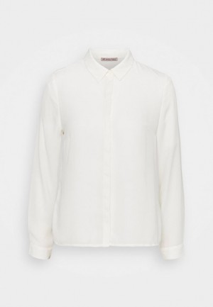 Anna Field Button Down Blouse Overhemd Dames Wit | 4087-DOSIW