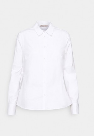 Anna Field Button Down Blouse Overhemd Dames Wit | 6974-IBGVJ