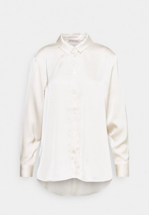 Anna Field Button Down Blouse Overhemd Dames Beige | 6798-NYGSO