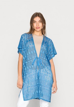 Anna Field Cape Mantel Dames Blauw | 4287-SDWUM