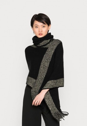 Anna Field Cape Mantel Dames Zwart | 9364-MACNR
