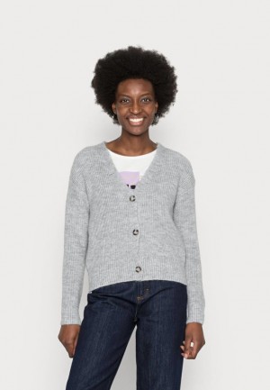 Anna Field Cardigan Cardigan Dames Lichtgrijs | 2931-HONEF