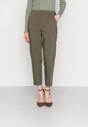 Anna Field Chinos Broek Dames Donkergroen | 3627-NBQOK