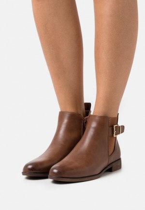 Anna Field Comfort Ankle Boots Enkellaarzen Dames Bruin | 2317-DZEVP
