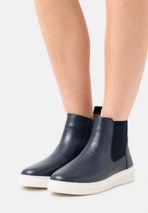 Anna Field Comfort Ankle Boots Enkellaarzen Dames Donkerblauw | 6453-SQYHJ