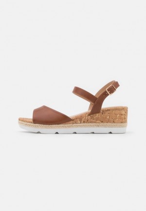 Anna Field Comfort Espadrilles Sandalen Dames Bruin | 8419-ZYSVN