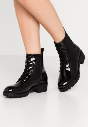 Anna Field Comfort Kanten Up Ankle Boots Enkellaarzen Dames Zwart | 9718-TNMZD