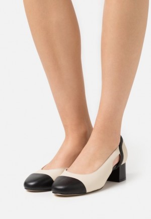 Anna Field Comfort Leren Klassieke Heels Hakken Dames Beige | 4981-GXWLF
