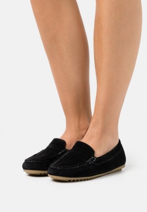 Anna Field Comfort Leren Slippers Laag Schoenen Dames Zwart | 4739-XIVFL