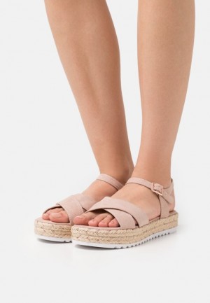 Anna Field Espadrilles Sandalen Dames Lichtroze | 6329-VRMGQ