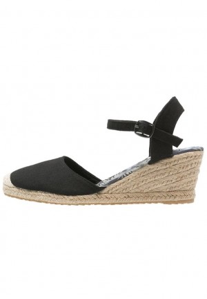Anna Field Espadrilles Sandalen Dames Zwart | 5643-WAMCJ