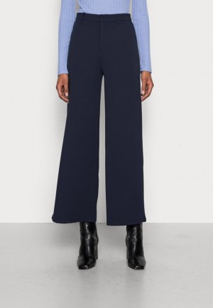 Anna Field Flared Leg Business Trousers Trousers Broek Dames Donkerblauw | 7104-GJTYA