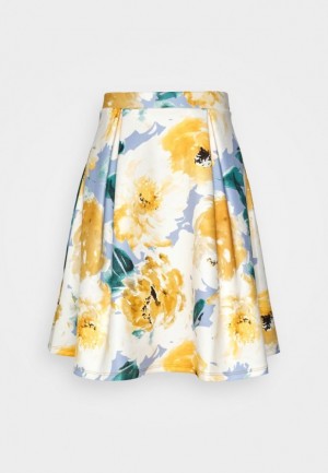 Anna Field Geplooid Skirt Rok Dames Wit | 8574-SAIBW