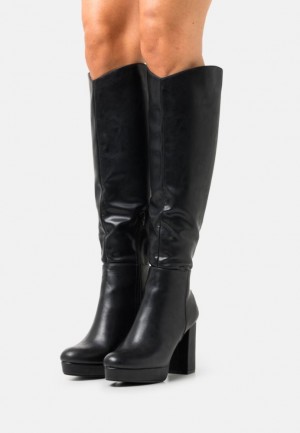 Anna Field High Hak Boots Laarzen Dames Zwart | 8706-OXLQU
