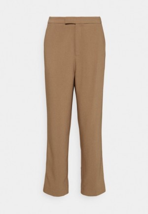 Anna Field High Taille Trousers Trousers Broek Dames Beige | 3580-QHMPV