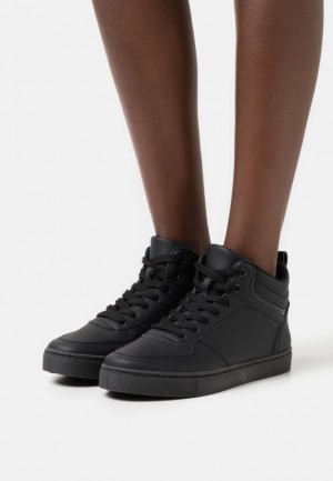 Anna Field High Top Trainers Sneakers Dames Zwart | 6957-TMXZD