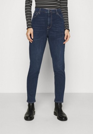Anna Field Jeans Mager Fit Broek Dames Blauw | 4132-XLNCY