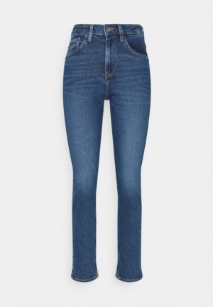 Anna Field Jeans Mager Fit Broek Dames Blauw | 8921-APSOU