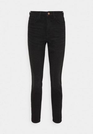 Anna Field Jeans Mager Fit Broek Dames Zwart Blauw | 3792-UFSJW
