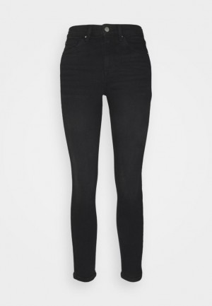 Anna Field Jeans Mager Fit Broek Dames Zwart Blauw | 1826-LYMVG