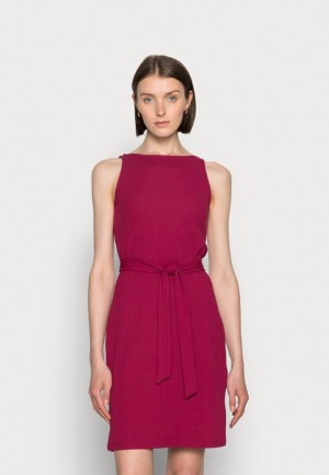 Anna Field Jersey Jurken Jurk Dames Bordeaux | 9564-FTEKP