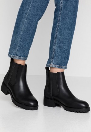 Anna Field Klassieke Ankle Boots Enkellaarzen Dames Zwart | 8107-PBATH