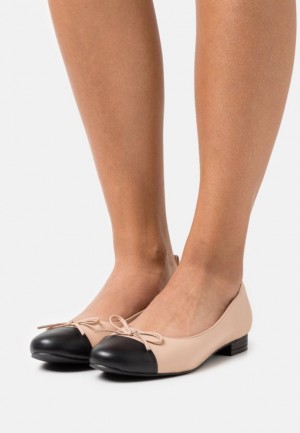 Anna Field Leren Ballet Pumps Ballerina Schoenen Dames Beige | 7405-BVCXW