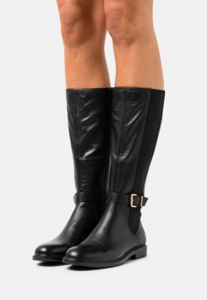 Anna Field Leren Boots Laarzen Dames Zwart | 0982-CLHQO