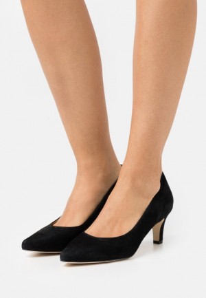 Anna Field Leren Comfort Klassieke Heels Hakken Dames Zwart | 6754-DYJRS