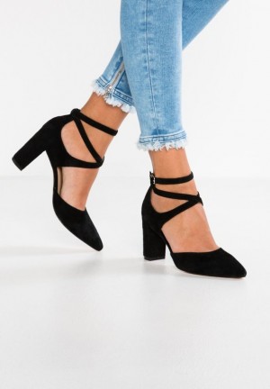 Anna Field Leren High Heels Hakken Dames Zwart | 9063-IAQZM