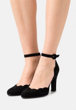 Anna Field Leren Klassieke Heels Hakken Dames Zwart | 1324-APNSZ