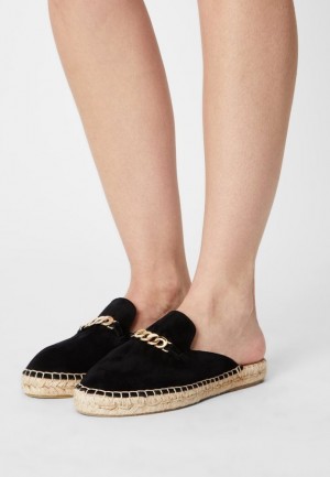 Anna Field Leren Mules Pantoffels Dames Zwart | 1480-ZKENR
