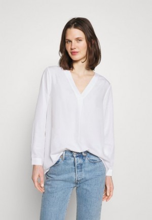 Anna Field Long Sleeved Top Overhemd Dames Wit | 4365-TRCAN