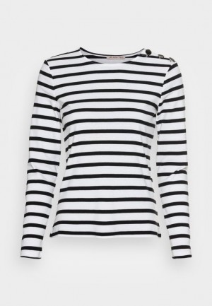 Anna Field Long Sleeved Top T-shirts Dames Wit | 4892-DYZFW