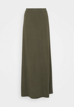 Anna Field Maxi Skirt Rok Dames Donkergroen | 2436-YUBHQ