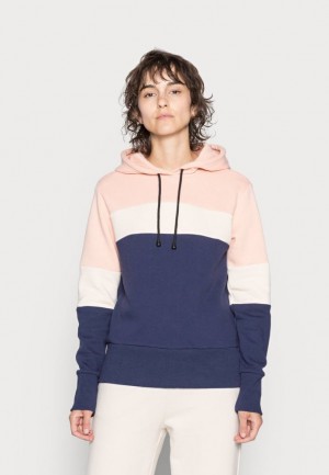 Anna Field Met Capuchon Sweatshirt Hoodie Blue Red Pink Pullover Dames Donkerblauw | 0413-JQPRT
